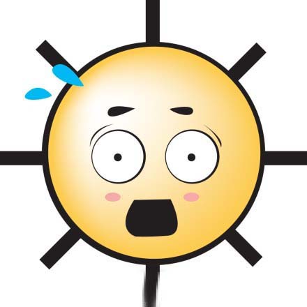 高温短信告诫人们防暑降温